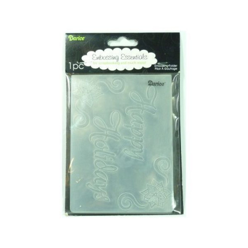 happy holidays - Darice Embossing folder
